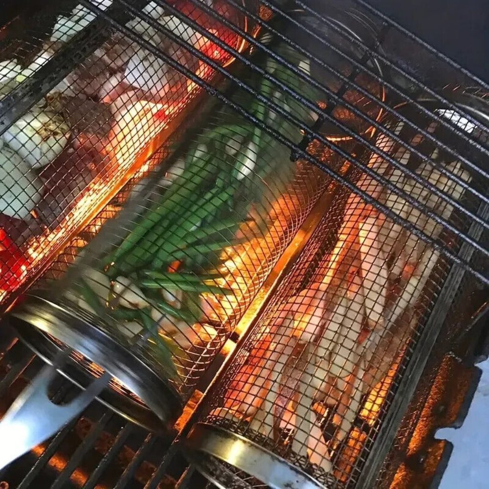 1 pc Barbecue Grill Net Stainless Steel Portable The Perfect Outdoor Companion - Picture 4 of 5